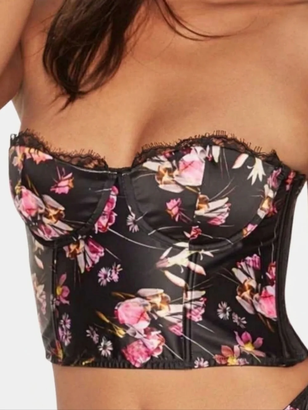 NWT Victoria's Secret Dream Angels Wicked SEXY Floral Uplift Bra 32DD Unlined